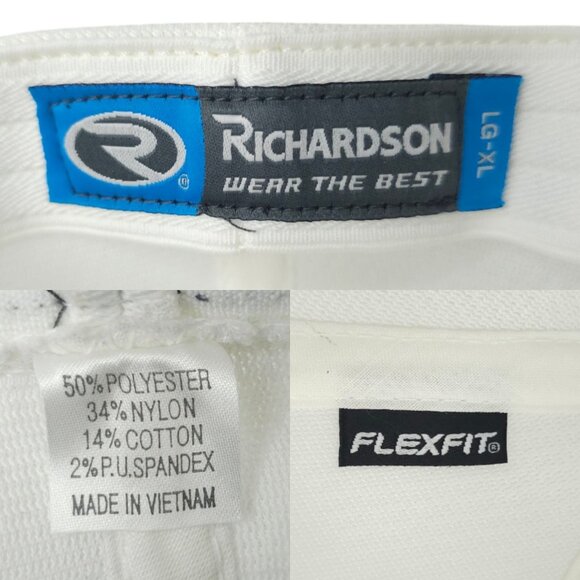 New Deal Lions L/XL Cap Back Mesh Embroidered Logo Flex Fit Trucker Baseball Hat - Picture 8 of 14